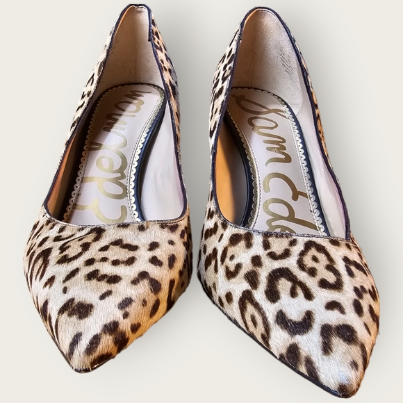 Sam Edelman Leopard Calf Hair Margie Pumps 10.5 - Picture 11 of 13